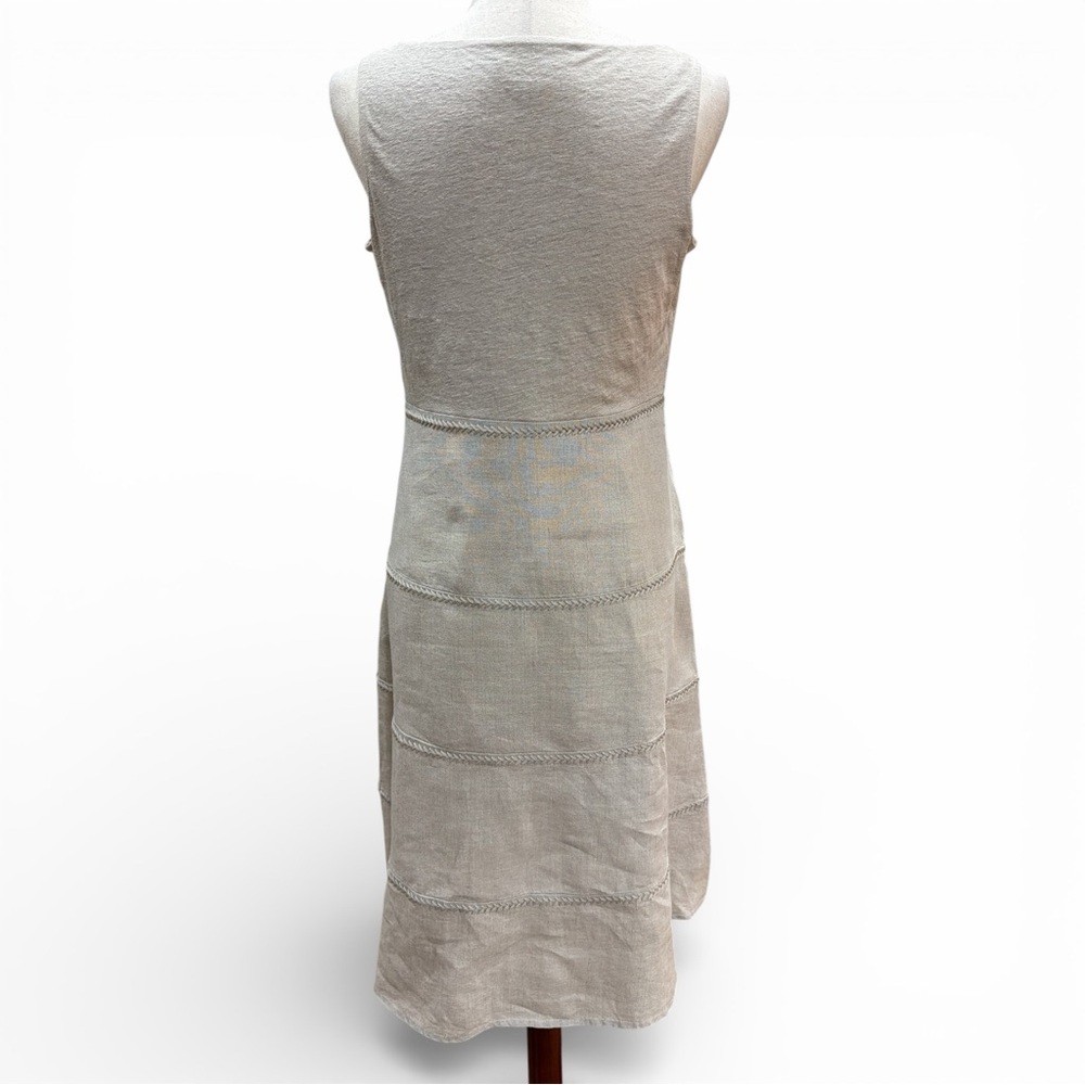 J. Jill Beige Sleeveless Midi Dress - Picture 2 of 16